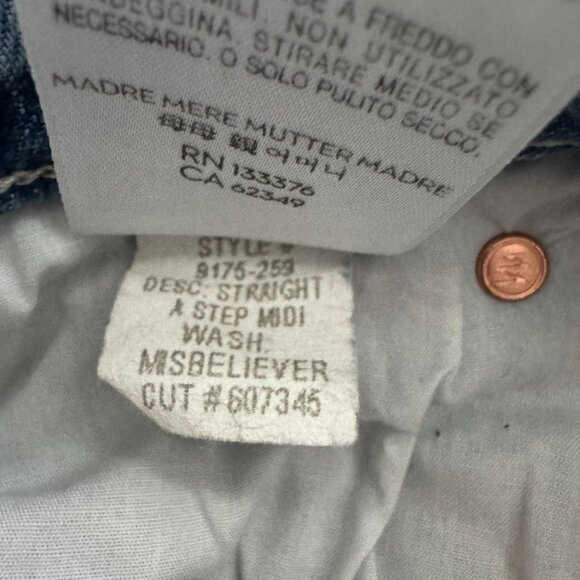 Mother Denim "A Step Midi" Denim Skirt in "Misbeliever", size 26 - Picture 8 of 14